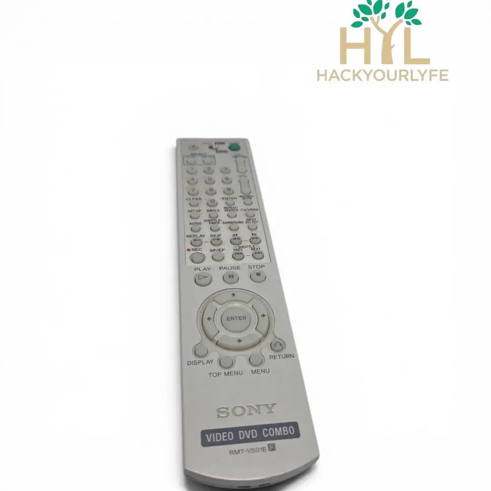 Sony SLV D370P DVD VHS Player Remote Control Only Used